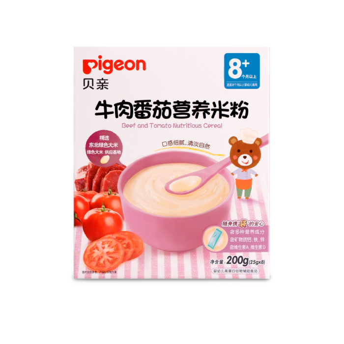 贝亲牛肉番茄营养米粉